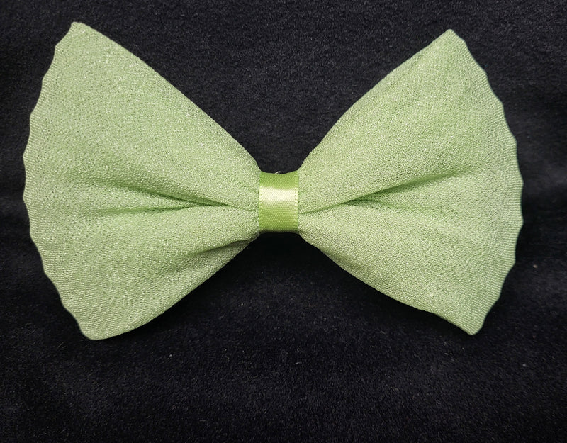 SOLID COLOR MESH BOW  (Roughly 5” in length) - Lil Monkey Boutique