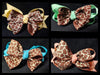 SMALL GIRAFFE PRINT BOWS (roughly 3 in) - Lil Monkey Boutique