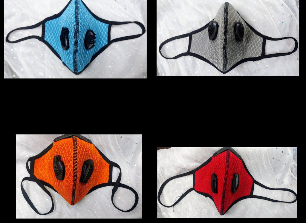 SOLID COLOR CLOTH MASKS WITH DUAL OUTSIDE FILTERS, INSIDE FILTER, EAR LOOPS & ADJUSTABLE NOSE GUARD - Lil Monkey Boutique
