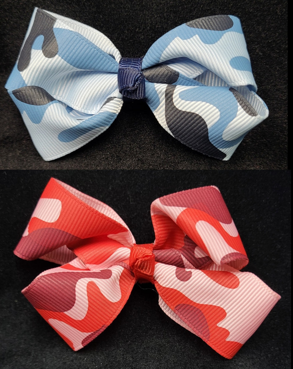 CAMO BOWS (roughly 3in) - Lil Monkey Boutique