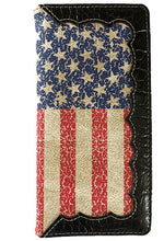 MENS AMERICA FLAG WALLET OR UNISEX CHECK BOOK WALLET - Lil Monkey Boutique