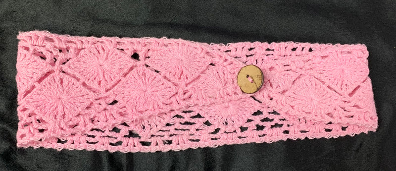 CROCHET HEADBANDS WITH BUTTON - Lil Monkey Boutique
