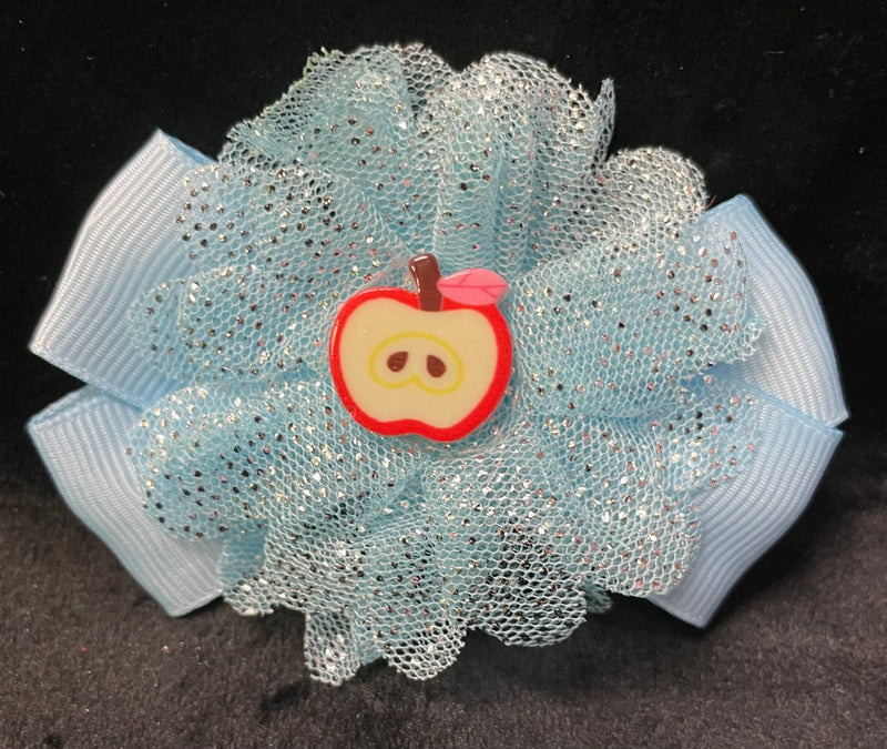 APPLE STRAWBERRY OR ORANGE CENTER BOWS (ROUGHLY 3") - Lil Monkey Boutique