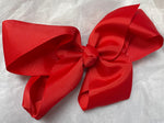 5" ROUGHLY SOLID COLOR BOWS IN NUMEROUS COLORS (LARGE) - Lil Monkey Boutique