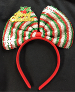CHRISTMAS ANTLER SANTA HAT OR MERRY CHRISTMAS BOW HEADBANDS - Lil Monkey Boutique