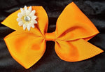 SMALL FLORAL BOW (roughly 3in) - Lil Monkey Boutique
