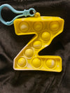 W-Z TIE DYE ALPHABET TOY KEYCHAINS - Lil Monkey Boutique