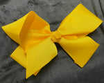 5" ROUGHLY SOLID COLOR BOWS IN NUMEROUS COLORS (LARGE) - Lil Monkey Boutique