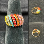 MULTI COLORED BLING RING - Lil Monkey Boutique