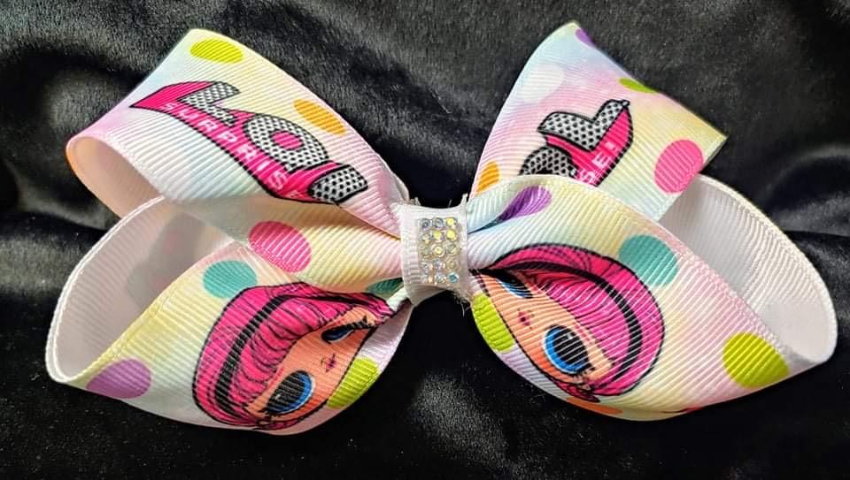 LOL SURPRISE BOWS WITH RHINESTONE CENTER | Lil Monkey Boutique