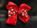 GLITTER BOWS (roughly 4in) - Lil Monkey Boutique
