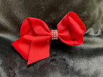 SMALL RHINESTONE CENTER BOW (APPROX 3”) - Lil Monkey Boutique