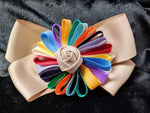 MULTI COLOR WHEEL BOW (roughly 4in) - Lil Monkey Boutique