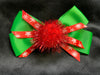CHRISTMAS BOWS WITH BALL CENTER (ROUGHLY 5 1/2") - Lil Monkey Boutique