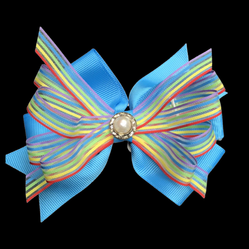 MULTI COLOR BOWS (roughly 4in) - Lil Monkey Boutique