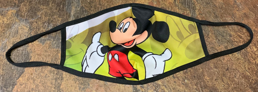 MICKEY OR MINNIE MOUSE PRINT CLOTH MASKS - Lil Monkey Boutique