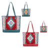Montana West Aztec Tapestry Tote Double Sided Design - Lil Monkey Boutique