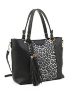 Fashion Fringe Leopard Handbag - Lil Monkey Boutique