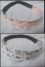 DOUBLE LATER FLORAL LACE STRETCH HEADBAND - Lil Monkey Boutique