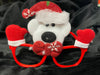 SANTA, SNOWMAN, REINDEER, OR POLAR BEAR FUN CHRISTMAS GLASSES - Lil Monkey Boutique