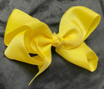 5" ROUGHLY SOLID COLOR BOWS IN NUMEROUS COLORS (LARGE) - Lil Monkey Boutique
