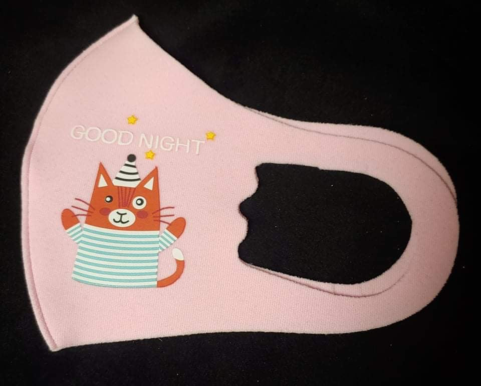 KIDS GOODNIGHT THIN POLY MASK - Lil Monkey Boutique