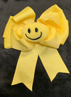LARGE STUFFED SMILEY FACE BOWS WITH TAILS (roughly 6in) - Lil Monkey Boutique