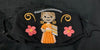 MEXICAN GIRL WITH HAT CLOTH MASKS WITH ADJUSTABLE STRAPS - Lil Monkey Boutique