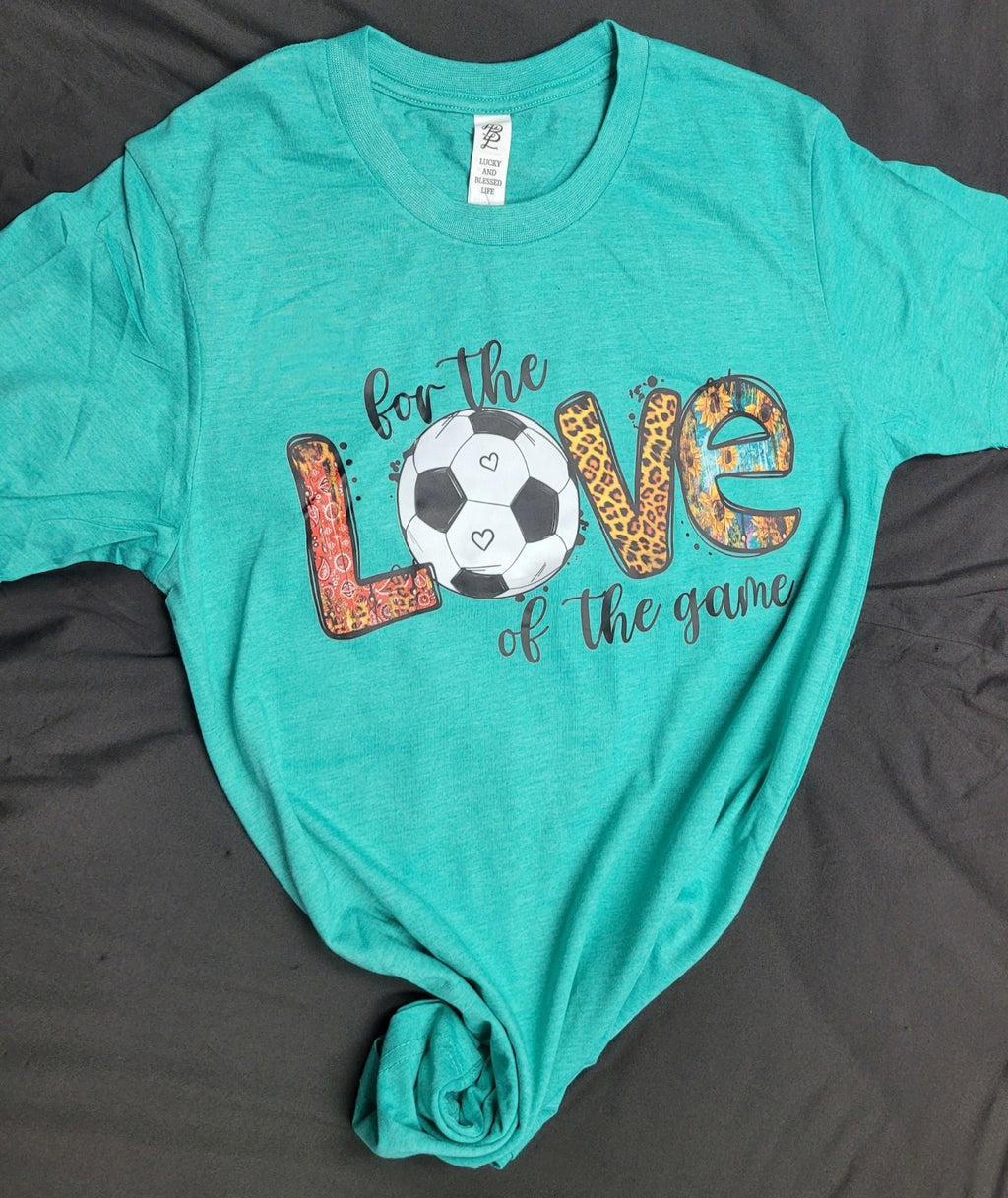 For the Love of The Game Soccer Print T-Shirt - Lil Monkey Boutique