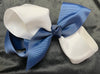 5" ROUGHLY POLKA DOT OR TWO TONE BOWS IN NUMEROUS COLOR COMBINATIONS (LARGE) - Lil Monkey Boutique