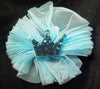 TULLE BOWS WITH CROWNS OR WINGS (roughly 4in) - Lil Monkey Boutique