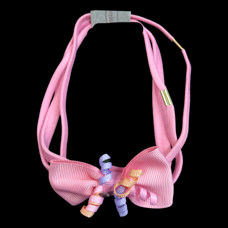 MULTI HEADBAND WITH BOW - Lil Monkey Boutique