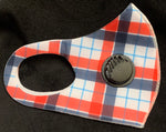 PLAID THICKER POLY MASKS WITH FILTERS - Lil Monkey Boutique