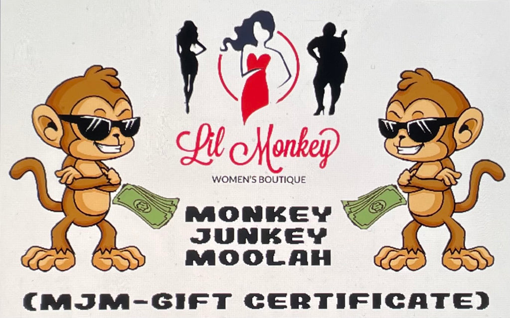 Lil Monkey Gift Certificate (MJM) - Lil Monkey Boutique