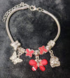 FLORAL AND BUTTERFLY CHARM BRACELET - Lil Monkey Boutique