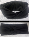 BLACK KNOTTED DOUBLE LAYER HEADBAND - Lil Monkey Boutique