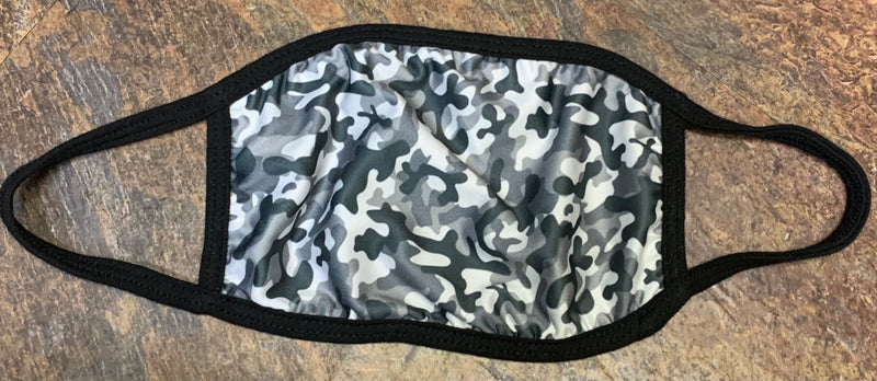 CAMO CLOTH MASKS. SOME HAVE ADJUSTABLE STRAPS, SOME DO NOT - Lil Monkey Boutique