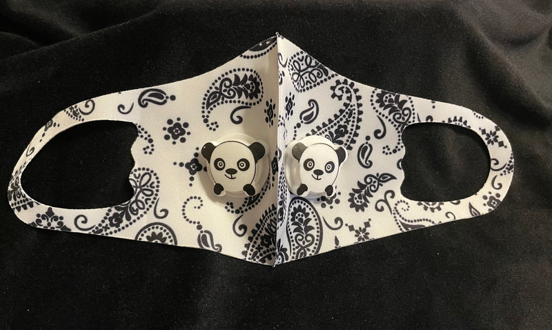KIDS BANDANA PRINT THIN POLY WITH DOUBLE FILTERS MASKS - Lil Monkey Boutique