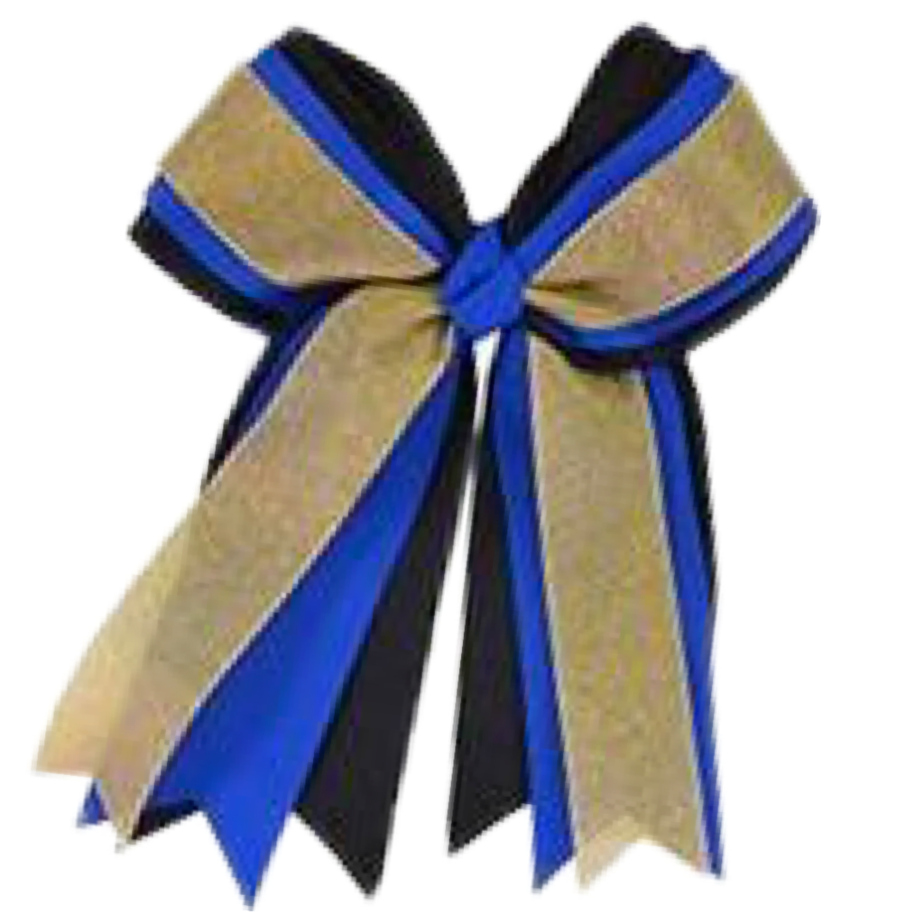 MULTI COLOR TRIPLE LAYER BOW WITH TAILS (roughly 8in) - Lil Monkey Boutique