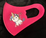 KIDS UNICORN PRINT THICKER POLY WITH FILTER MASKS - Lil Monkey Boutique