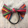 BOW HAIR TIE IN VARIOUS PRINTS - Lil Monkey Boutique