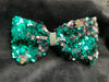 SEQUIN BOWS WITH RHINESTONE MIDDLE (ROUGHLY 6") - Lil Monkey Boutique
