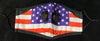 AMERICA THEMED CLOTH MASKS WITH FILTERS, ADJUSTABLE STRAPS & ADJUSTABLE NOSE GUARD - Lil Monkey Boutique