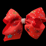 RHINESTONE GEMS BOW (roughly 6in) - Lil Monkey Boutique