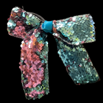SEQUINS BOWS WITH TAILS (roughly 8in) - Lil Monkey Boutique