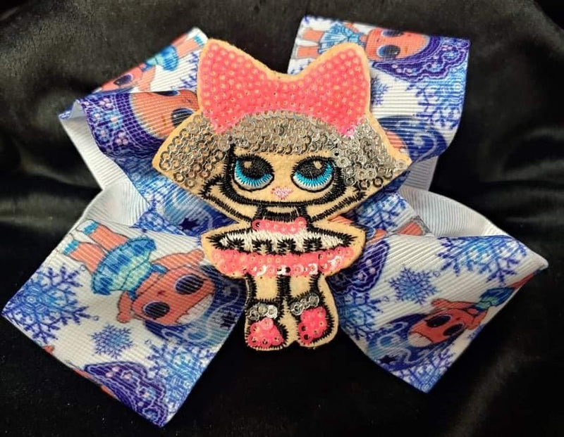 LOL SURPRISE BOWS WITH SEQUINS (roughly 5in) - Lil Monkey Boutique