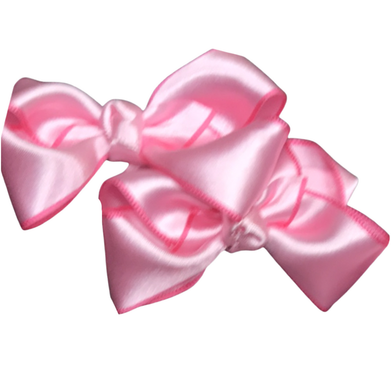 SMALL PAIR OF METALLIC BOWS PERFECT FOR PIGTAILS - Lil Monkey Boutique