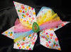 BLING CHERRIES PINEAPPLE STRAWBERRY WATERMELON OR AVACADO CENTER BOWS WITH TULLE (ROUGHLY 8") - Lil Monkey Boutique