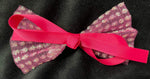 SPARKLE RIBBON BOWS (roughly 4in) - Lil Monkey Boutique
